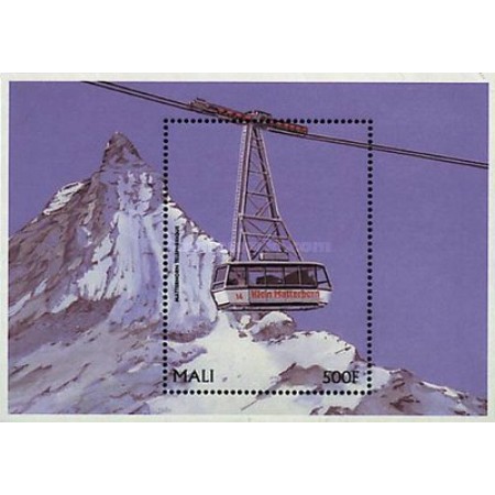 Mali 1996 - Telecabina, colita neuzata Mali 1996 - Telecabina, colita neuzata