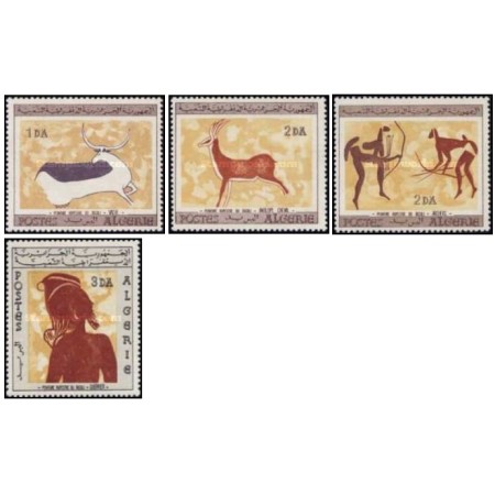 Algeria 1967 - Picturi rupeste of Tassili-N-Ajjer serie neuzata Algeria 1967 - Picturi rupeste of Tassili-N-Ajjer serie neuzata