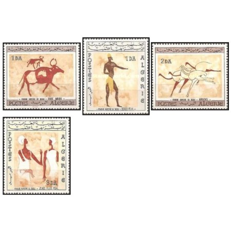Algeria 1966 - Picturi rupestre Tassili-N-Ajjer serie neuzata Algeria 1966 - Picturi rupestre Tassili-N-Ajjer serie neuzata