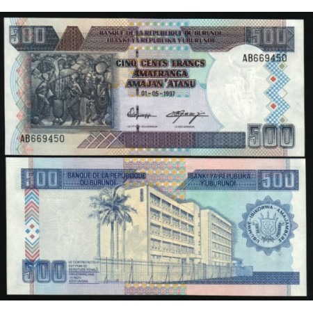 Burundi 1997 - 500 francs UNC Burundi 1997 - 500 francs UNC