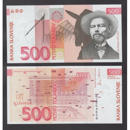 Slovenia 1992 - 500 tolarjev UNC