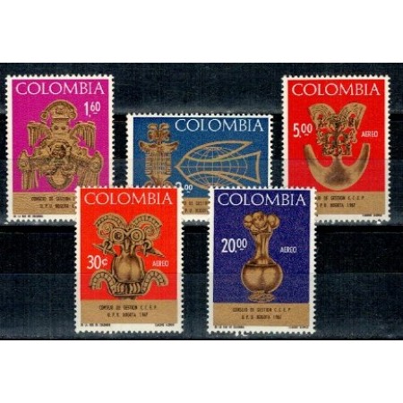 Columbia 1967 - Council of UPU, artefacte, serie neuzata Columbia 1967 - Council of UPU, artefacte, serie neuzata