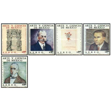 Mexic 1975 - Arta si stiinta Mexicana, serie neuzata Mexic 1975 - Arta si stiinta Mexicana, serie neuzata