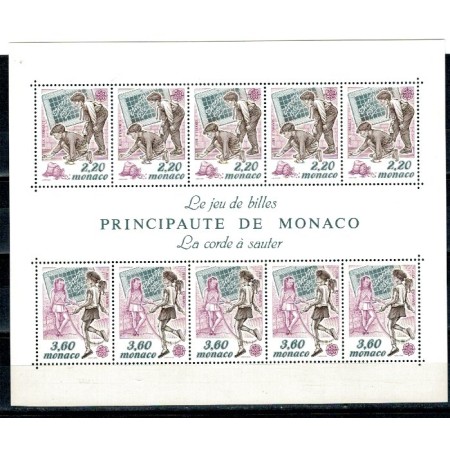Monaco 1989 - Europa, bloc neuzat Monaco 1989 - Europa, bloc neuzat