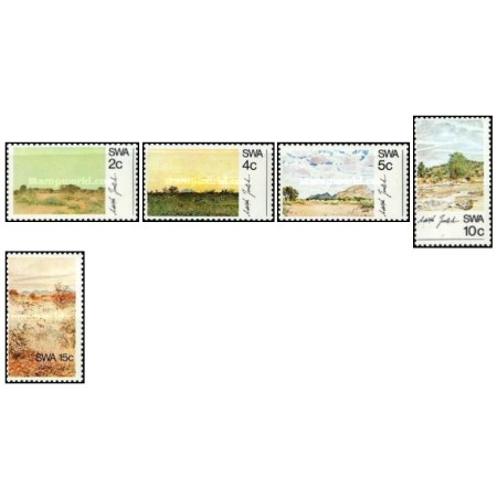 Africa de Sud-Vest 1973 - Picturi Adolph Jentsch, serie neuzata Africa de Sud-Vest 1973 - Picturi Adolph Jentsch, serie neuzata
