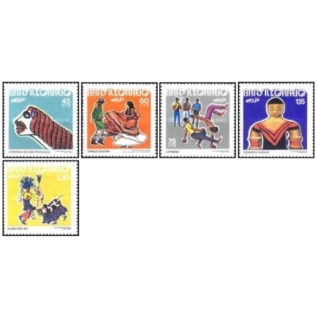 Brazilia 1972 - Folclor, obiceiuri, serie neuzata Brazilia 1972 - Folclor, obiceiuri, serie neuzata