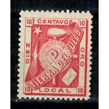 Tierra del Fuego 1891 - 10c posta locala Julius Popper