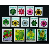 Singapore 1973 - Flori si fructe, serie nedantelata neuzata