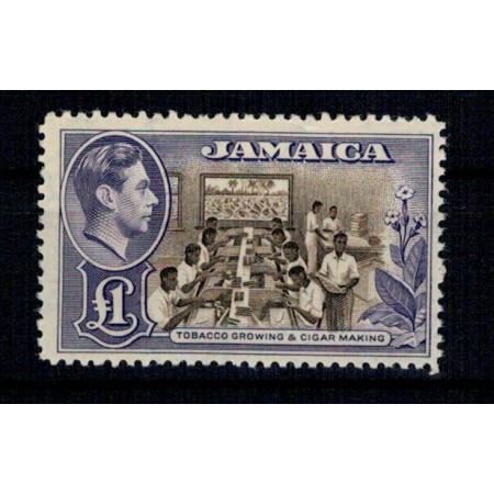 Jamaica 1938 - George VI, val. 1Pound neuzat MNH Jamaica 1938 - George VI, val. 1Pound neuzat MNH