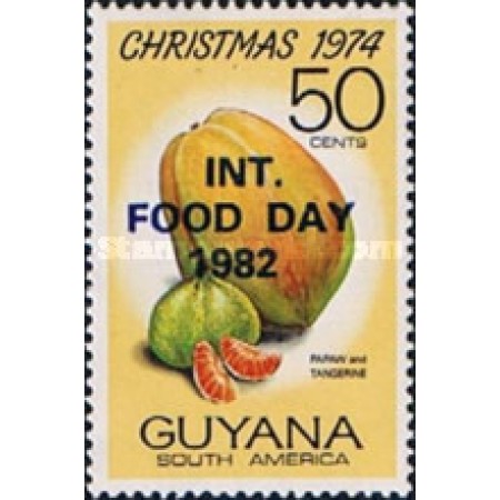 Guyana 1982 - Craciun, supratipar, neuzat Guyana 1982 - Craciun, supratipar, neuzat