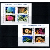 2001,2002 - Corali si anemone, blocuri neuzate