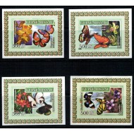 Guinea Bissau 2007 - Fluturi, orhidee, serie nedantelata DELUXE