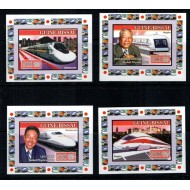 Guinea Bissau 2007 - Trenuri rapide, serie nedant. DELUXE
