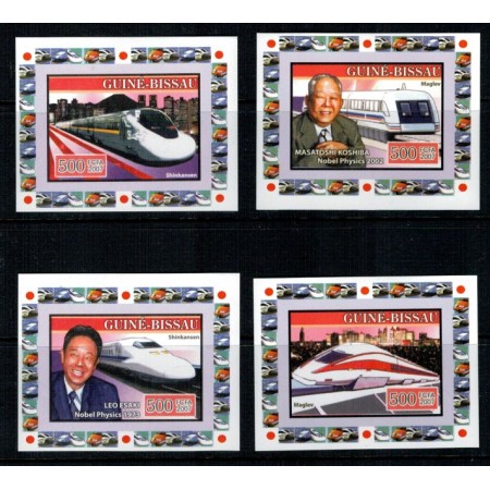 Guinea Bissau 2007 - Trenuri rapide, serie nedant. DELUXE Guinea Bissau 2007 - Trenuri rapide, serie nedant. DELUXE