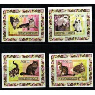 Guinea Bissau 2007 - Pisici, serie nedantelata DELUXE