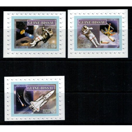 Guinea Bissau 2007 - Cosmonautica, set nedant. DELUXE incomplet Guinea Bissau 2007 - Cosmonautica, set nedant. DELUXE incomplet