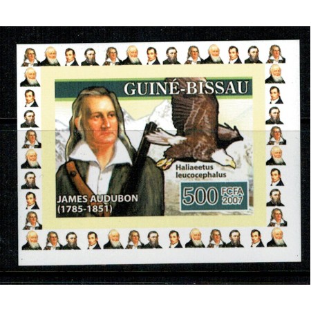Guinea Bissau 2007 - Audubon, pasari, Mi3471 ndt DELUXE neuzat Guinea Bissau 2007 - Audubon, pasari, Mi3471 ndt DELUXE neuzat