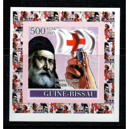 Guinea Bissau 2007 - H. Dunant, Crucea Rosie, Mi3620 nedt. DELUX Guinea Bissau 2007 - H. Dunant, Crucea Rosie, Mi3620 nedt. DELUX