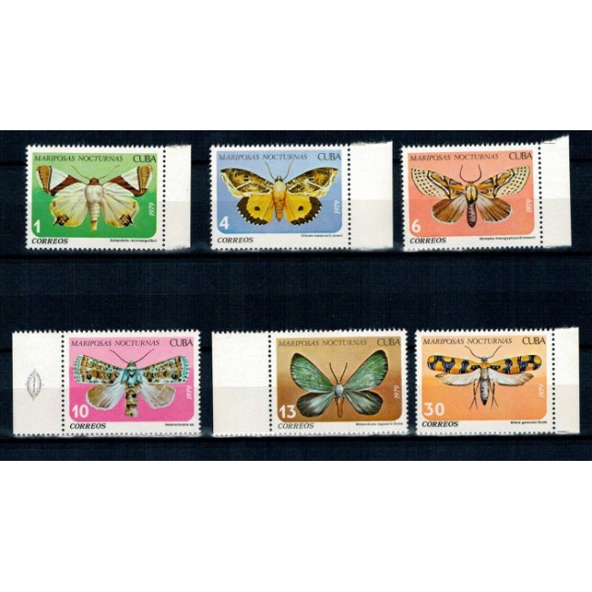 Cuba 1979 - Fluturi, serie neuzata