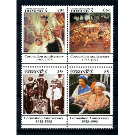 Dominica 1993 - Regina Elisabeta II, jubileu, serie neuzata Dominica 1993 - Regina Elisabeta II, jubileu, serie neuzata