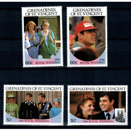 Grenadines of St Vincent 1986 - Royal Wedding, serie neuzata Grenadines of St Vincent 1986 - Royal Wedding, serie neuzata