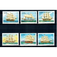 Cuba 1989 - Vapoare, veliere, serie neuzata