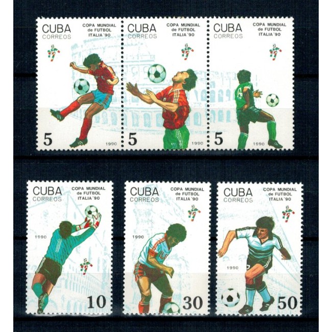 Cuba 1990 - Campionatul Mondial de fotbal, sport, serie neuzata