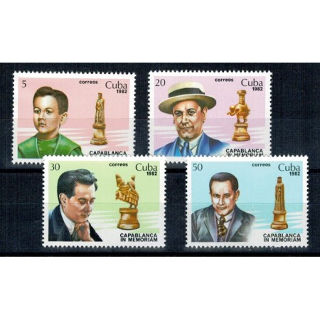 Cuba 1982 - Sah, serie neuzata Cuba 1982 - Sah, serie neuzata