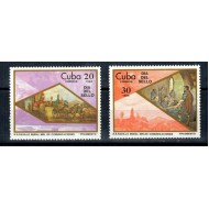 Cuba 1985 - Ziua marcii postale, pictura, arta, serie neuzata