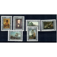 Cuba 1987 - Picturi din Muzeul National, serie neuzata