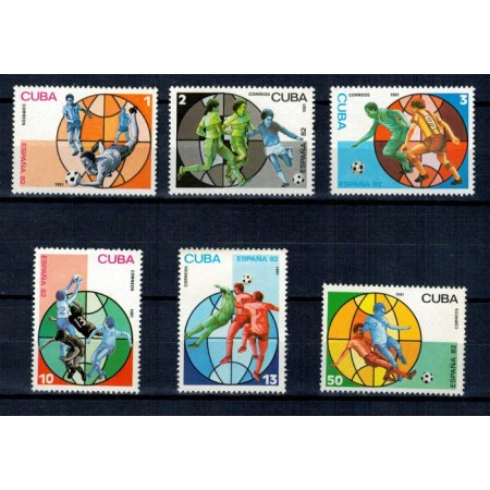 Cuba 1981 - CM fotbal, sport, serie neuzata Cuba 1981 - CM fotbal, sport, serie neuzata