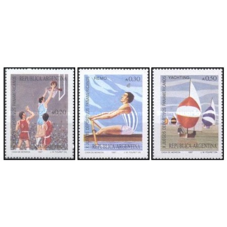 Argentina 1987 - Sport, Pan-American Games, serie neuzata Argentina 1987 - Sport, Pan-American Games, serie neuzata