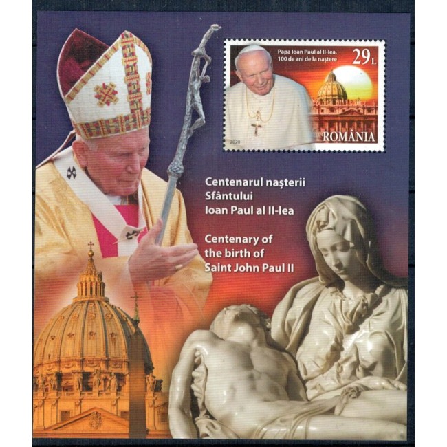 2020 - Centenarul Nasterii Sfantului Ioan Paul II colita neuzata