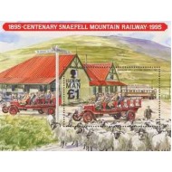 Isle of Man 1995 - Locomotive, cai ferate, colita neuzata