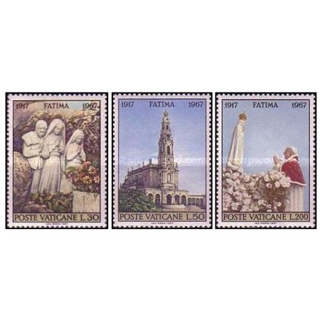 Vatican 1967 - Virgin Marys Revelation in Fatima serie neuzata Vatican 1967 - Virgin Marys Revelation in Fatima serie neuzata