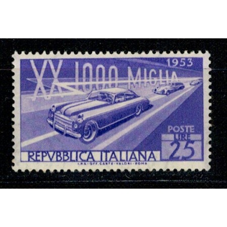 Italia 1953 - Curse de mașini, neuzat