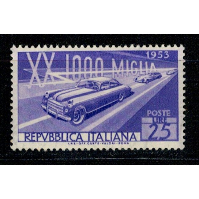 Italia 1953 - Curse de mașini, neuzat