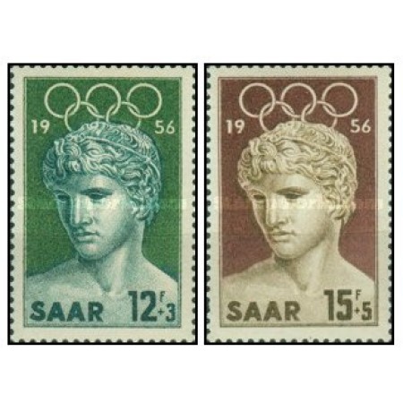 Saar 1956 - Jocurile Olimpice Melbourne, serie neuzata Saar 1956 - Jocurile Olimpice Melbourne, serie neuzata