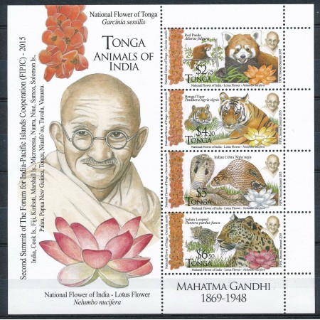 Tonga 2016 - Fauna, Gandhi, bloc neuzat Tonga 2016 - Fauna, Gandhi, bloc neuzat