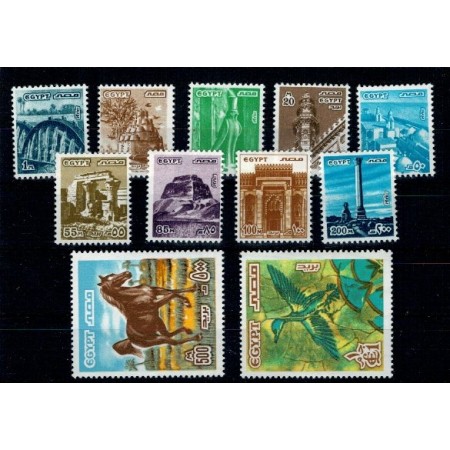 Egipt 1978/85 - Uzuale, vederi, serie neuzata Egipt 1978/85 - Uzuale, vederi, serie neuzata