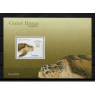 Guinea Bissau 2001 - Fauna, broasca testoasa, colita neuzata