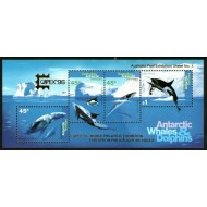 Australian Antarctic 1996 - Fauna marina, supr. expo, bloc neuza