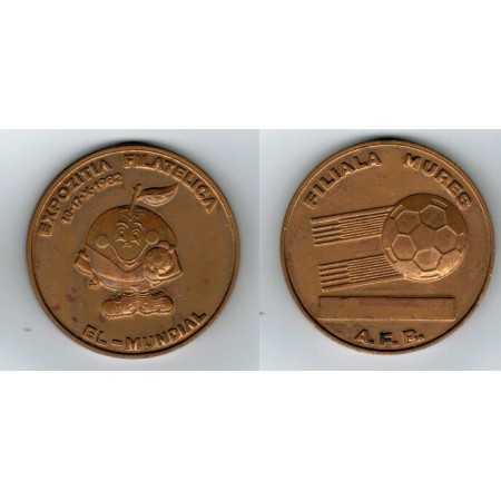 Romania 1982 - Medalie Expo. filatelica fotbal, Targu Mures