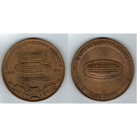 Romania 1974 - Medalie MOBEX Tg. Mures 25 ani