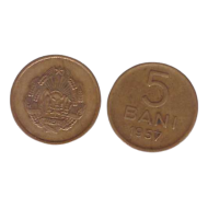 Romania 1957 - 5 bani, circulata