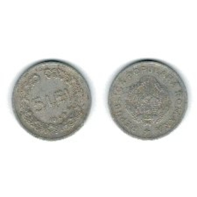 Romania 1949 - 5 lei Aluminiu, circulata