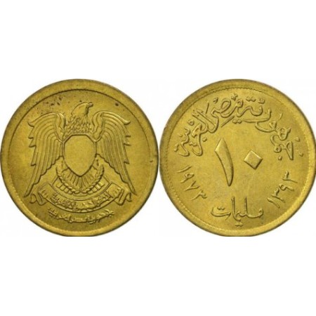 Egipt 1973 - 10 milliemes aUNC/UNC