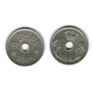 Romania 1906 - 5 bani J, XF