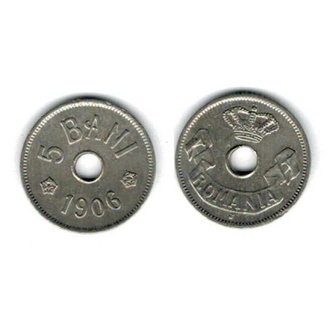 Romania 1906 - 5 bani J, XF