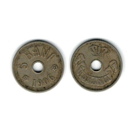 Romania 1906 - 5 bani, circulata Romania 1906 - 5 bani, circulata